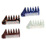 Maxbell 2 Ways Men's Oil Hair Pick Comb Salon Salon Hairdressing Styling Combs Black