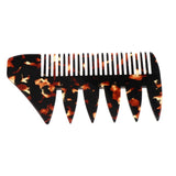 Maxbell 2 Ways Men's Oil Hair Pick Comb Salon Salon Hairdressing Styling Combs Black