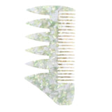 Maxbell 2 Ways Men's Oil Hair Pick Comb Salon Salon Hairdressing Styling Combs Green