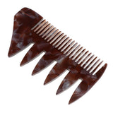 Maxbell 2 Ways Men's Oil Hair Pick Comb Salon Salon Hairdressing Styling Combs Gray