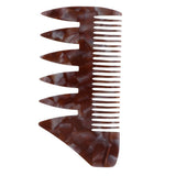 Maxbell 2 Ways Men's Oil Hair Pick Comb Salon Salon Hairdressing Styling Combs Gray
