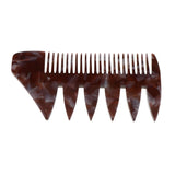 Maxbell 2 Ways Men's Oil Hair Pick Comb Salon Salon Hairdressing Styling Combs Gray