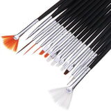 Maxbell 15Pcs Nail Art Decorations Brush Set Tools DIY Painting Pen Nail Tips