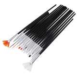 Maxbell 15Pcs Nail Art Decorations Brush Set Tools DIY Painting Pen Nail Tips