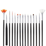 Maxbell 15Pcs Nail Art Decorations Brush Set Tools DIY Painting Pen Nail Tips