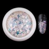 Maxbell 4-Box Mixed Color Makeup Nail Art Glitter Body Decoration Cosmetic Sequins A