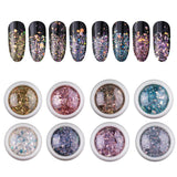 Maxbell 4-Box Mixed Color Makeup Nail Art Glitter Body Decoration Cosmetic Sequins A