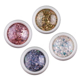 Maxbell 4-Box Mixed Color Makeup Nail Art Glitter Body Decoration Cosmetic Sequins A