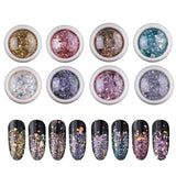 Maxbell 4-Box Mixed Color Makeup Nail Art Glitter Body Decoration Cosmetic Sequins A