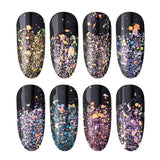 Maxbell 4-Box Mixed Color Makeup Nail Art Glitter Body Decoration Cosmetic Sequins A