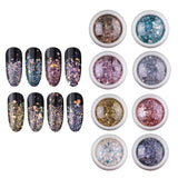 Maxbell 4-Box Mixed Color Makeup Nail Art Glitter Body Decoration Cosmetic Sequins A
