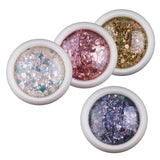 Maxbell 4-Box Mixed Color Makeup Nail Art Glitter Body Decoration Cosmetic Sequins A