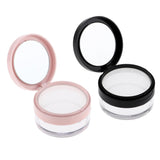 Maxbell 10G Empty DIY Makeup Loose Powder Case Cosmetic Blush Container Black S