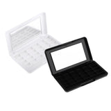 24Grids Empty Makeup Palette Eyeshadow/Lip Gloss DIY Case with Mirror White