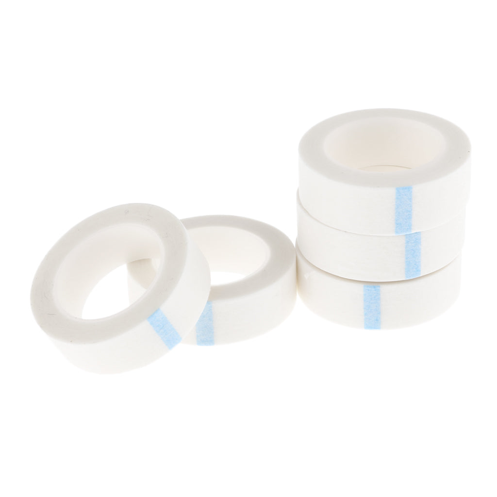5 Rolls Professional Tape for Individual False Eyelash Extension, Lint Free Paper For False Eyelash Patch Makeup