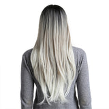 Maxbell 26 inch Women Long Wavy Middle Part Heat Safe Synthetic Daily Cosplay Wig 01