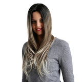 Maxbell 26 inch Women Long Wavy Middle Part Heat Safe Synthetic Daily Cosplay Wig 02