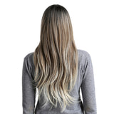 Maxbell 26 inch Women Long Wavy Middle Part Heat Safe Synthetic Daily Cosplay Wig 02