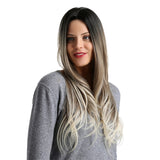 Maxbell 26 inch Women Long Wavy Middle Part Heat Safe Synthetic Daily Cosplay Wig 02