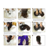 Maxbell 26 inch Women Long Wavy Middle Part Heat Safe Synthetic Daily Cosplay Wig 03