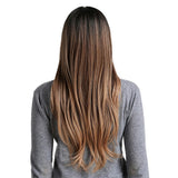 Maxbell 26 inch Women Long Wavy Middle Part Heat Safe Synthetic Daily Cosplay Wig 03