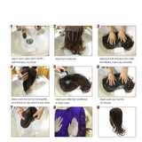 Maxbell 26 inch Women Long Wavy Middle Part Heat Safe Synthetic Daily Cosplay Wig 04