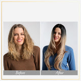 Maxbell 26 inch Women Long Wavy Middle Part Heat Safe Synthetic Daily Cosplay Wig 04