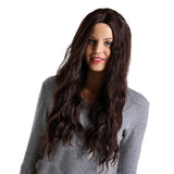 Maxbell Fashion Long Curly Hair Synthetic Wigs Women Cosplay LY193 Dark Brown