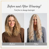 Maxbell Fashion Long Curly Hair Synthetic Wigs Women Cosplay LY193-2 Golden