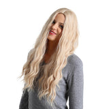 Maxbell Fashion Long Curly Hair Synthetic Wigs Women Cosplay LY193-2 Golden