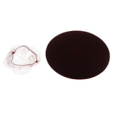 Maxbell Unisex Nylon Hair Net Dome Wig Cap Stretchy Snood for Making Wigs Cook Brown
