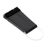 Maxbell 32pcs Fan Shape Nail Art Tips Display Ring Polish Board Practice Stick Black
