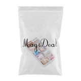 Maxbell 10 Designs/box Nail Art Decoration Iridescent Star Stickers Mixed Style 08