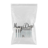 Maxbell 18 Pieces Cosmetic Brushes Set for Foundation Powder Concealer Blue-Black