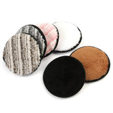 Maxbell Resuable Washable Makeup Rmover Puff Sponge for Facial Cleansing White-Brown