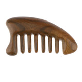 Maxbell Anti-Static Wide Tooth Natural Sandalwood Scalp Massage Detangling Hair Comb