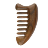Maxbell Anti-Static Wide Tooth Natural Sandalwood Scalp Massage Detangling Hair Comb