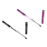 Maxbell Dual Sides Nail Brush UV Gel Polish Drawing Liner Painting Pen Purple Shank