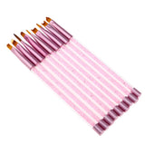 Maxbell 9x UV Gel Acrylic Nail Art Polish Builder Painting Drawing Brushes Pens Set
