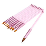 Maxbell 9x UV Gel Acrylic Nail Art Polish Builder Painting Drawing Brushes Pens Set