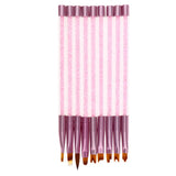 Maxbell 9x UV Gel Acrylic Nail Art Polish Builder Painting Drawing Brushes Pens Set