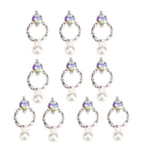 Maxbell 10Pcs Nail Art Tips Rhinestone Glitter Jewelry Decoration Rhinestones 06