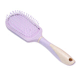 Max Portable Scalp Massage Hairbrush Plastic Detagling Hair Brush Comb Purple