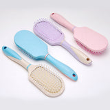 Max Portable Scalp Massage Hairbrush Plastic Detagling Hair Brush Comb Purple