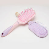 Max Portable Scalp Massage Hairbrush Plastic Detagling Hair Brush Comb Purple