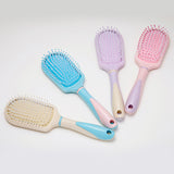 Max Portable Scalp Massage Hairbrush Plastic Detagling Hair Brush Comb Purple