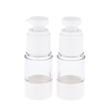 Maxbell 2X Empty Refillable Essence Vacuum Bottles Cosmetic Sample Containers 15ml
