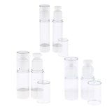 Maxbell 2X Empty Refillable Essence Vacuum Bottles Cosmetic Sample Containers 15ml