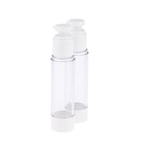 Maxbell 2X Empty Refillable Essence Vacuum Bottles Cosmetic Sample Containers 50ml