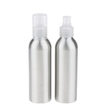 Maxbell 2Pieces Reusable Aluminum Empty Pump BottleS for Bathroom Travel hotel Clear